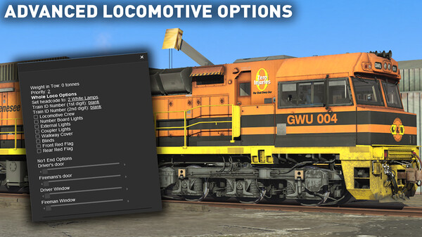 Trainz 2022 DLC - C44aci Locomotive - GWA/ORA Pack