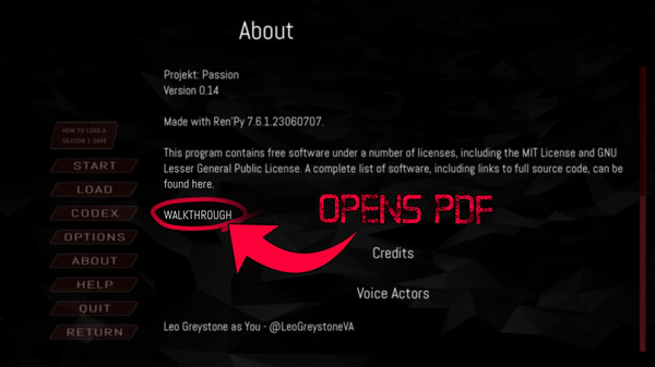 Projekt Passion — Season 2 Walkthrough
