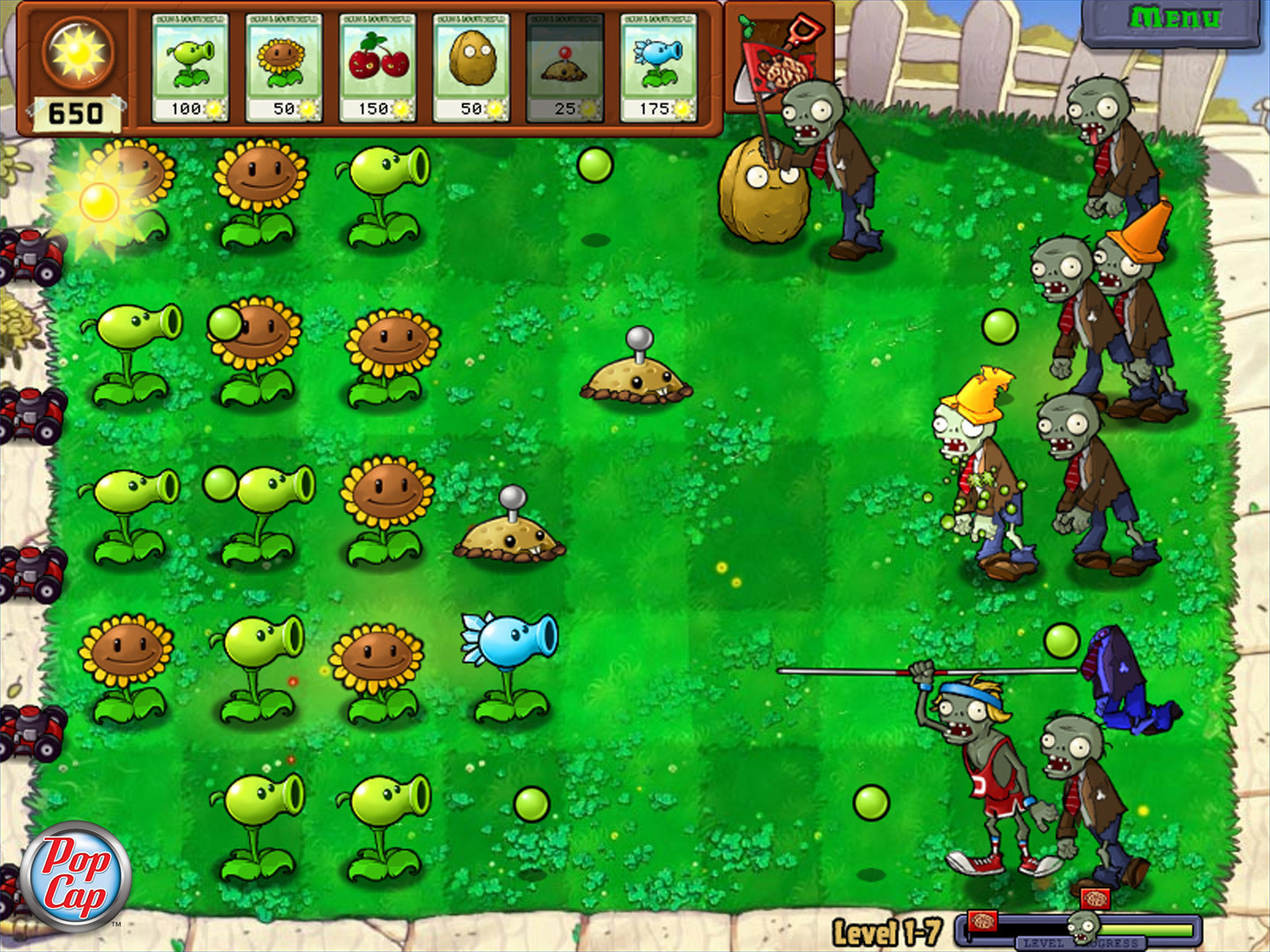 screenshot of Plants vs. Zombies GOTY Edition 10