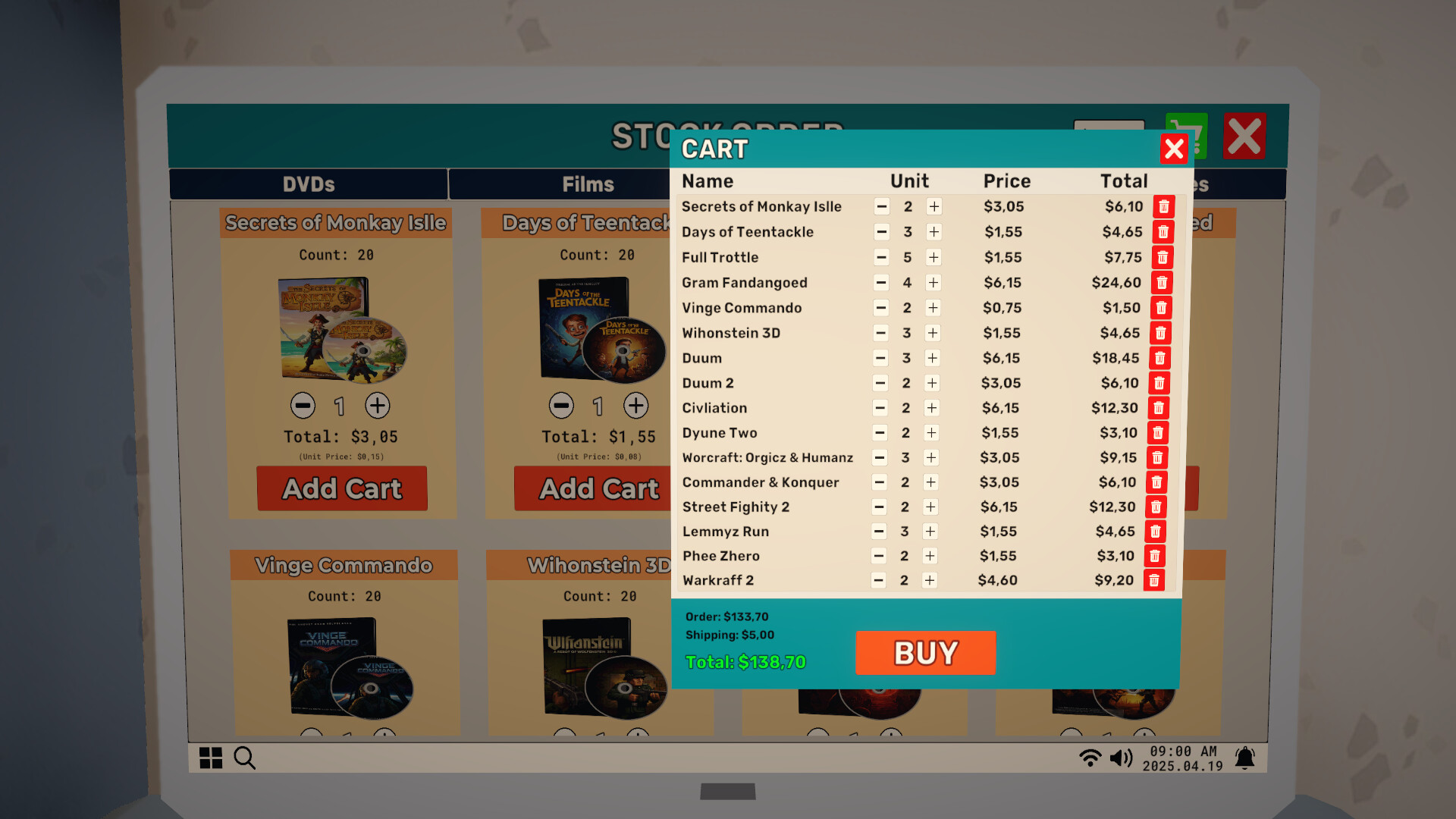 DVD Store Simulator screenshot #8