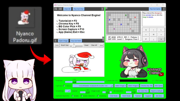 Nyanco Channel Engine game for Linux 1