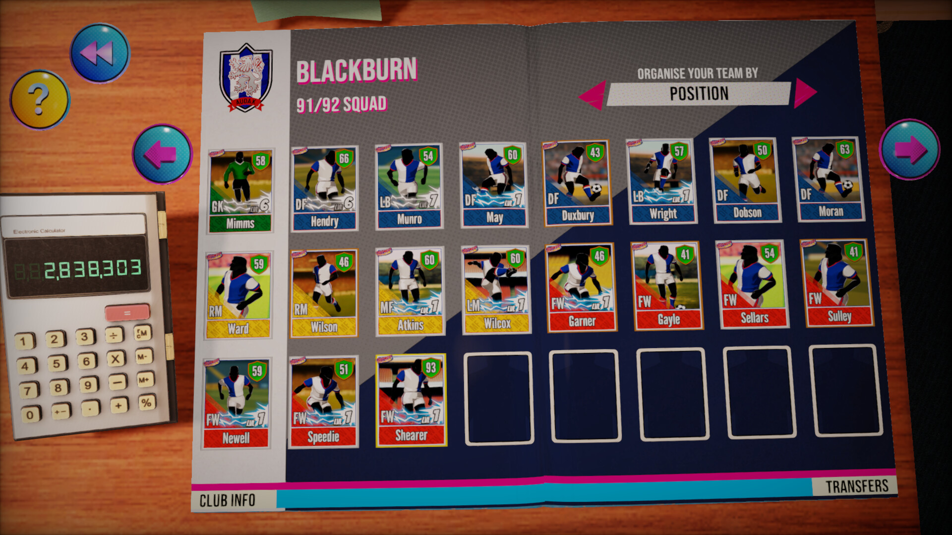 NUTMEG! A Nostalgic Deckbuilding Football Manager screenshot #5