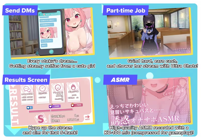 No-good Streamer Mirai-chan! (Now accepting lewd comments) image