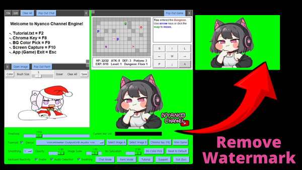 Nyanco Channel Engine - Remove Watermark for steam Nyanco Channel Engine - Remove Watermark for steam