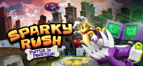 Sparky Rush: Purrils in Pawsville! Banner