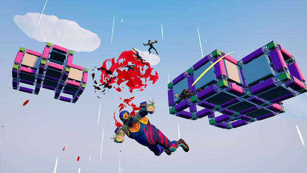 Screenshot of Project Freefall gameplay showing in-action mechanics