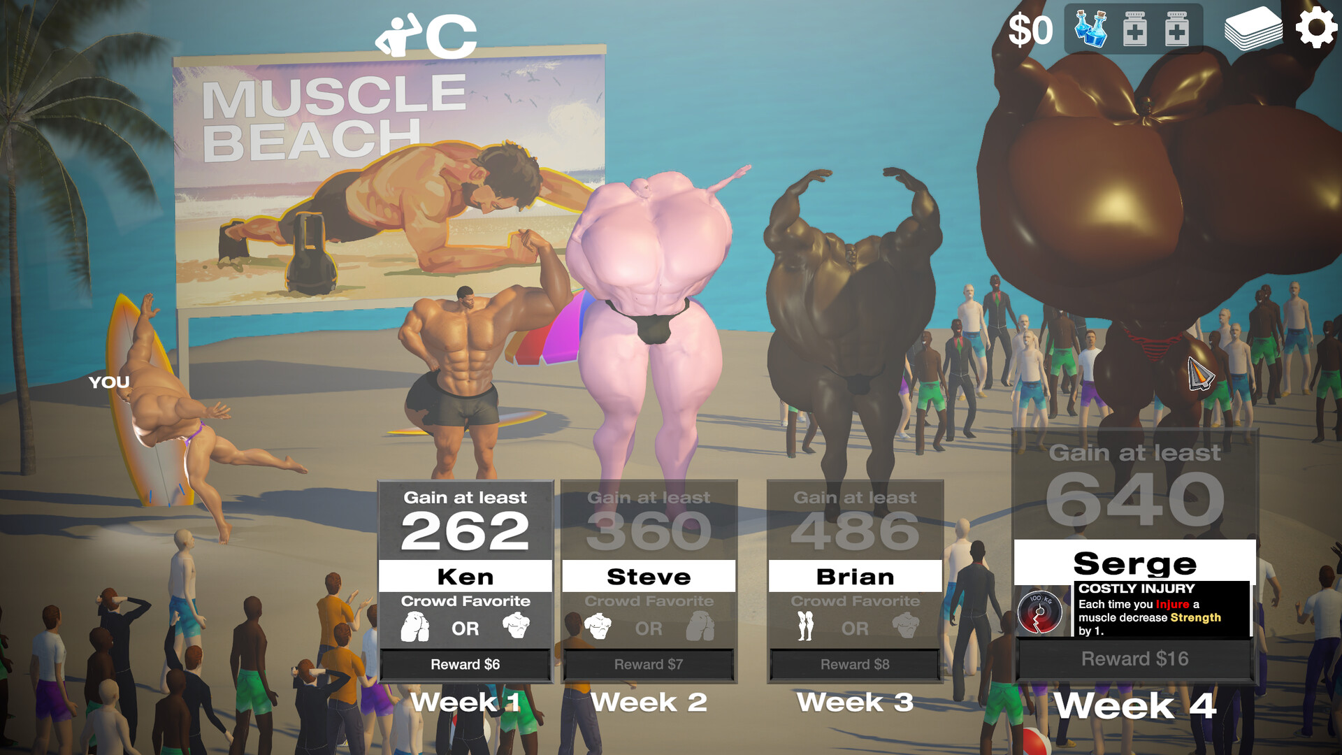 GET YOKED: Extreme Bodybuilding screenshot 12