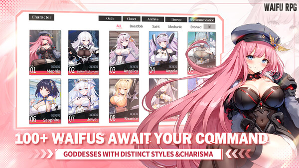 Goddess of Fate: Waifu RPG screenshot 2