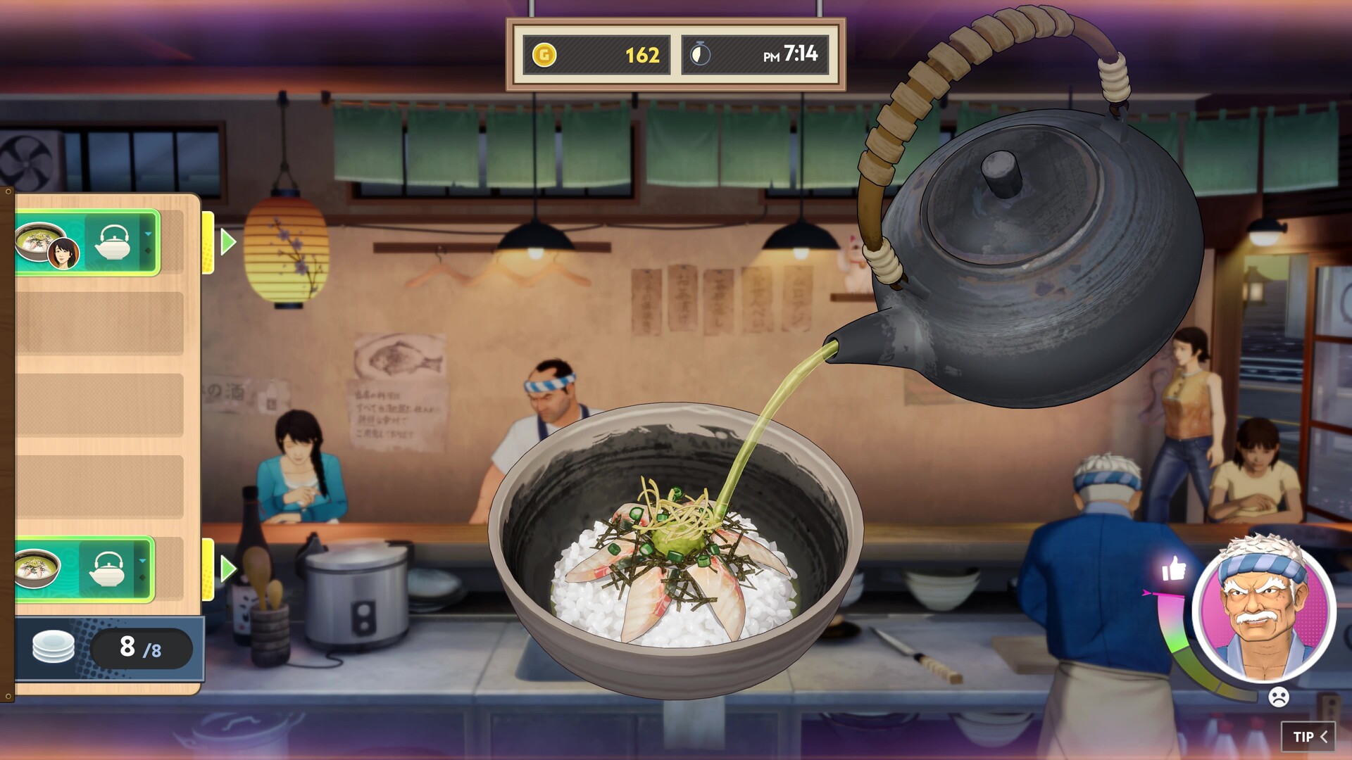 Bancho the Chef cooking