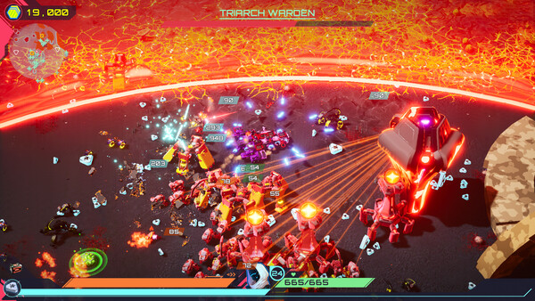 Screenshot of TerraTech Legion gameplay showing in-action mechanics