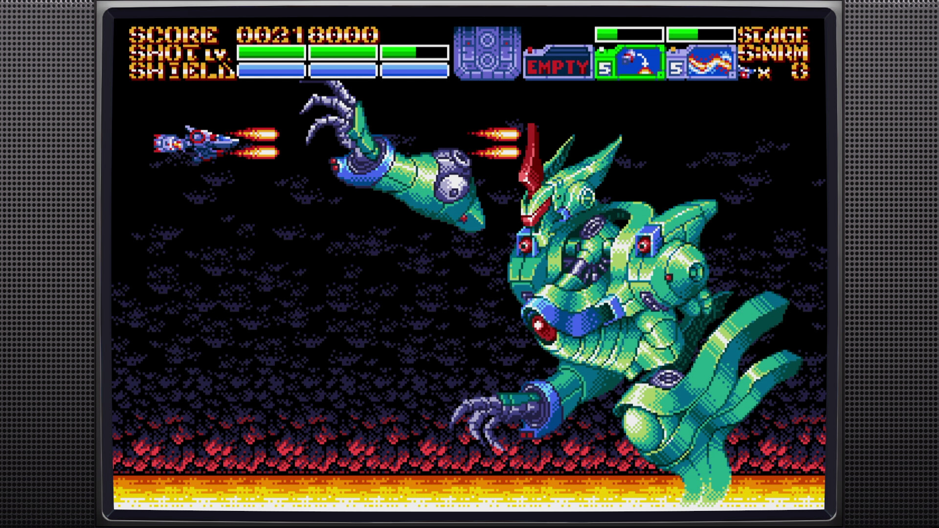 Review: Earthion é o novo jogo de navinha no estilo Mega Drive que vai te fazer viajar no tempo Conhecido por criar trilhas sonoras que parecem ter saído direto de um fliperama dos anos 90, Yuzo Koshiro é praticamente um patrimônio dos games retrô. Depois de participar da Retrocon aqui no Brasil e mexer com o coração dos nostálgicos, ele está de volta com uma nova aventura: Earthion, um shoot‘em up que parece ter sido tirado direto do Mega Drive — só que agora, disponível no PC via Steam. Review: Earthion é o novo jogo de navinha no estilo Mega Drive que vai te fazer viajar no tempo