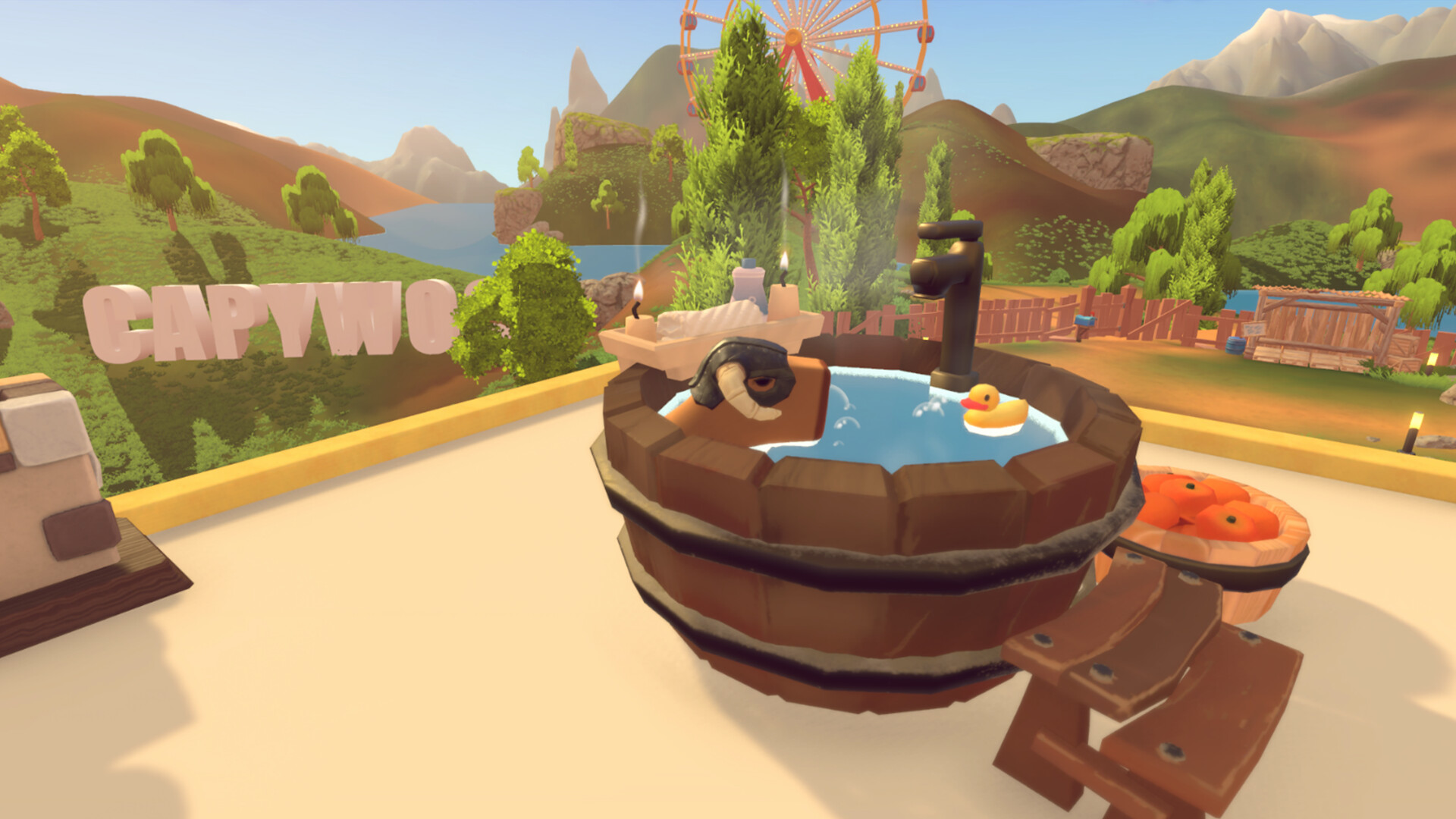 Capybara Hot Tub