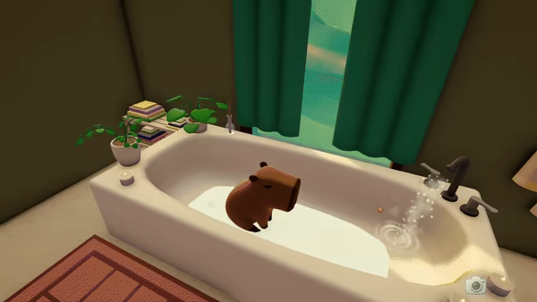 Capybara Hot Tub video 3