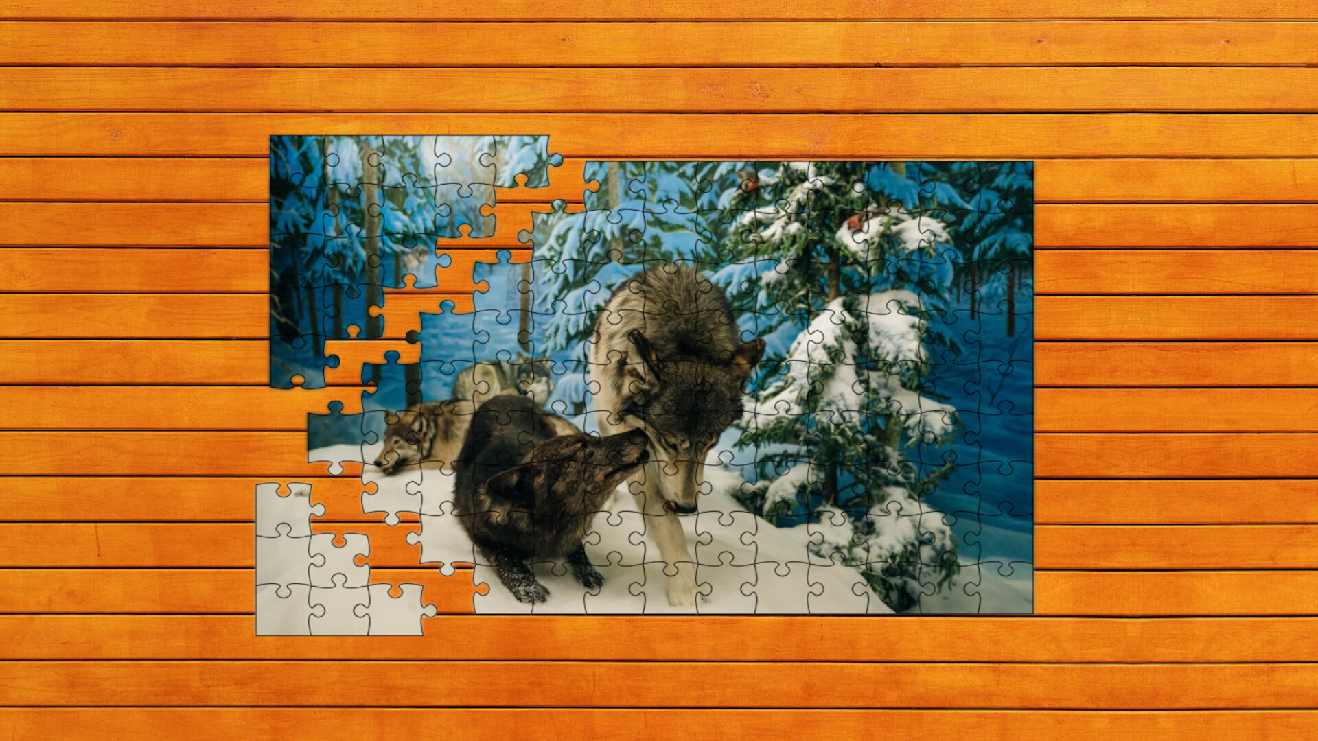 Bear vs. Wolf Jigsaw Puzzle screenshot #5