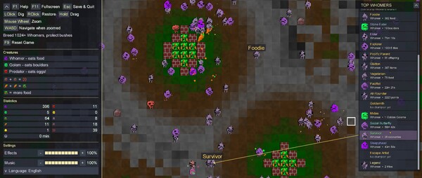 Whomers Ate My Lawn! gameplay screenshot