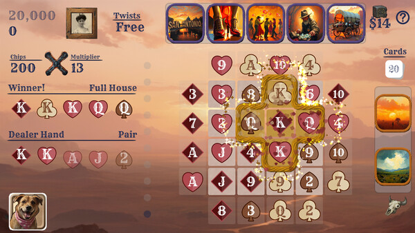 Texas Twist Poker 3 Bandit's Run screenshot 1