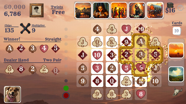 Texas Twist Poker 3 Bandit's Run screenshot 1