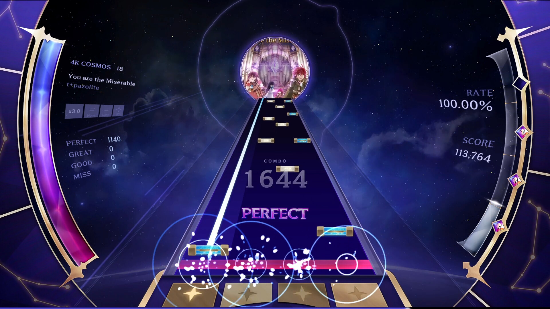 KALPA: Cosmic Symphony - Lanota Collaboration Pack PC gameplay screenshot 2 of 5