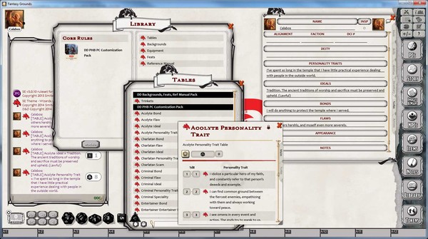 Fantasy Grounds - D&D Character Customization Pack