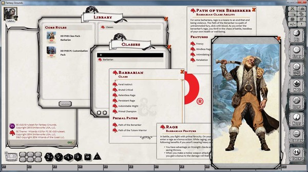 Fantasy Grounds - D&D Barbarian Class Pack