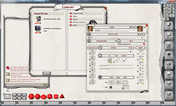 Fantasy Grounds - D&D Bard Class Pack