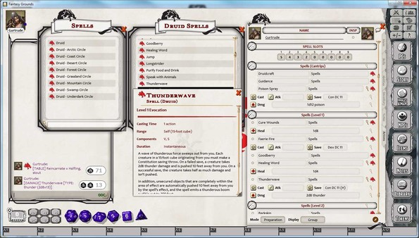 Fantasy Grounds - D&D Druid Class Pack