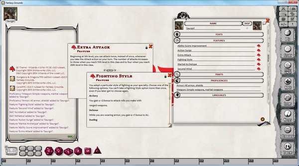 Fantasy Grounds - D&D Fighter Class Pack