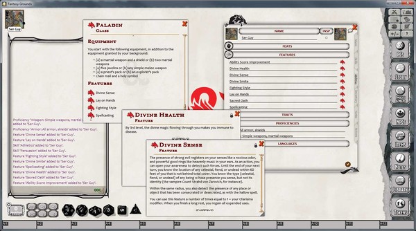 Fantasy Grounds - D&D Paladin Class Pack