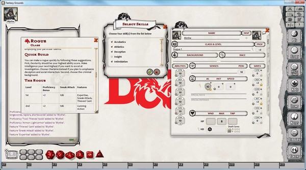 Fantasy Grounds - D&D Rogue Class Pack