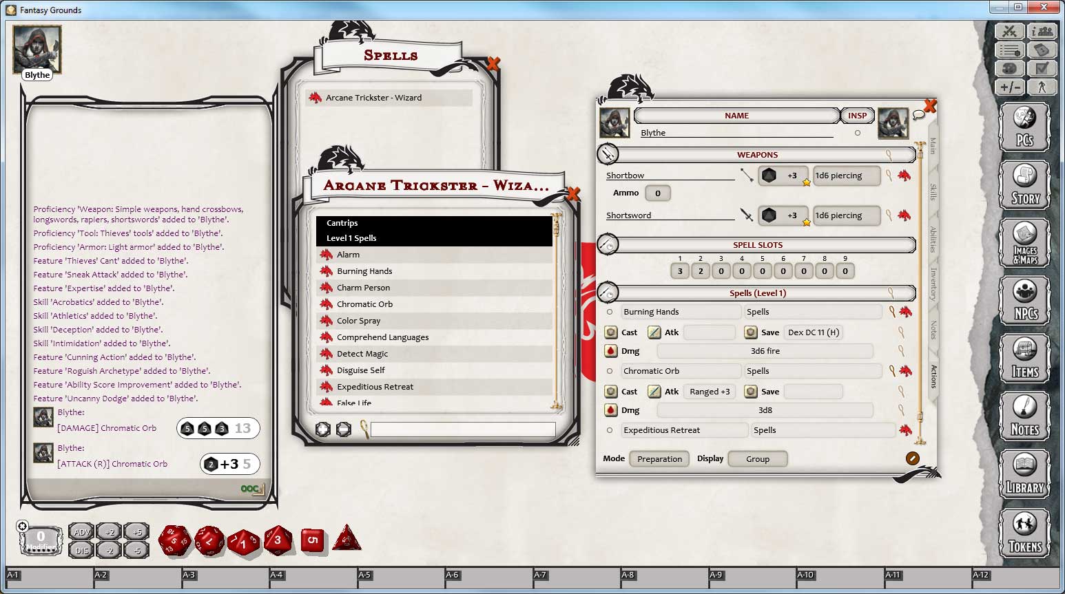 Fantasy Grounds - D&D Rogue Class Pack Featured Screenshot #1