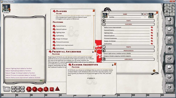 Fantasy Grounds - D&D Ranger Class Pack