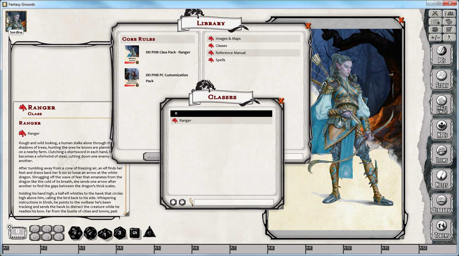 Fantasy Grounds - D&D Ranger Class Pack Featured Screenshot #1