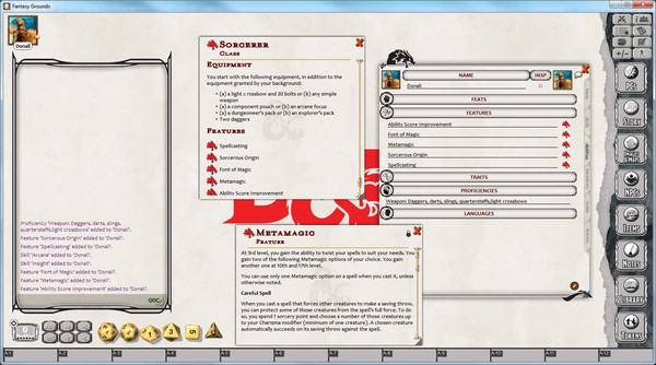 Fantasy Grounds - D&D Sorcerer Class Pack