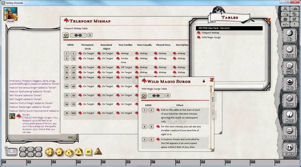 Fantasy Grounds - D&D Sorcerer Class Pack