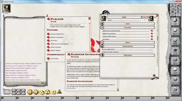 Fantasy Grounds - D&D Warlock Class Pack