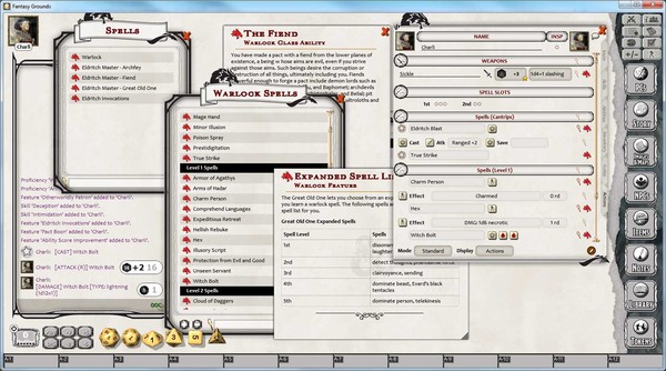 Fantasy Grounds - D&D Warlock Class Pack