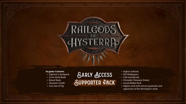 RailGods of Hysterra - Early Access Supporter Pack
