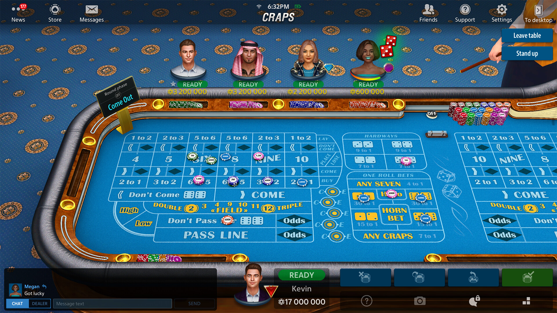 Vegas Craps by Pokerist screenshot #2