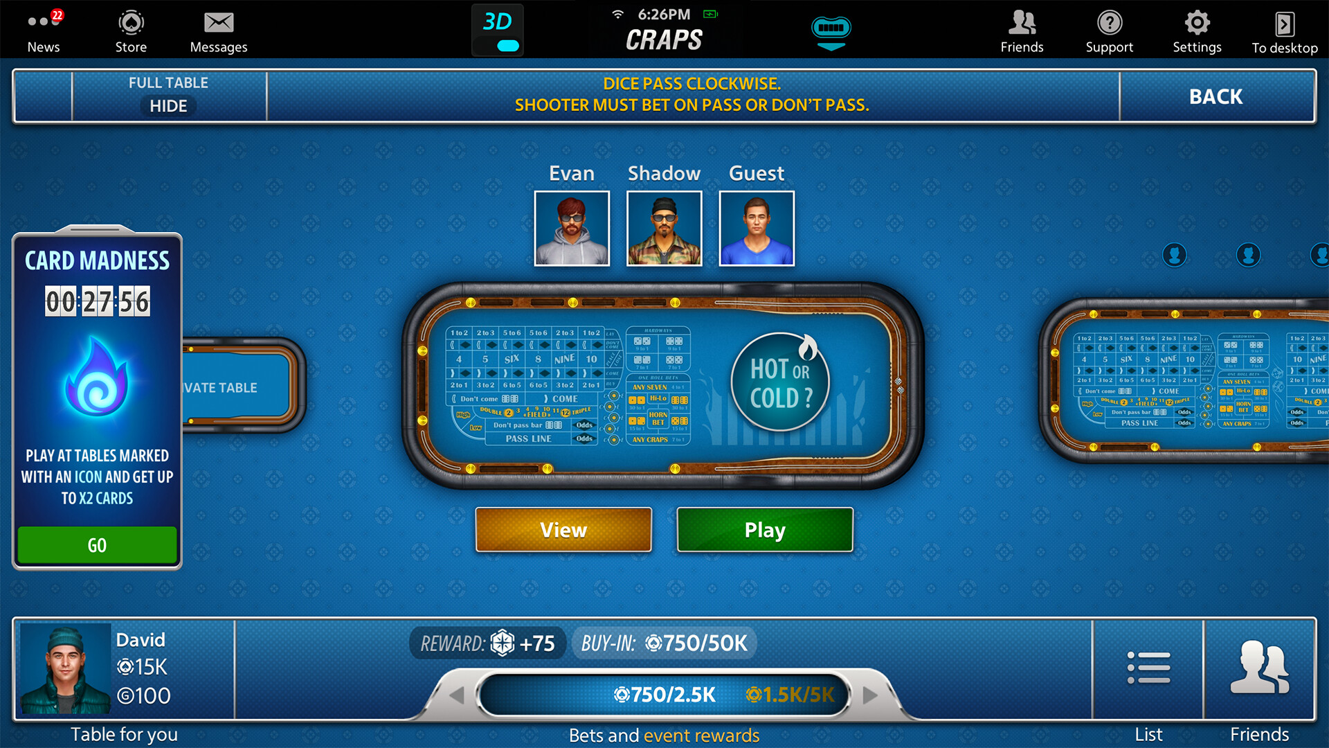 Vegas Craps by Pokerist screenshot 3