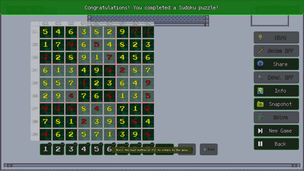 Sudoku Bactron screenshot 5