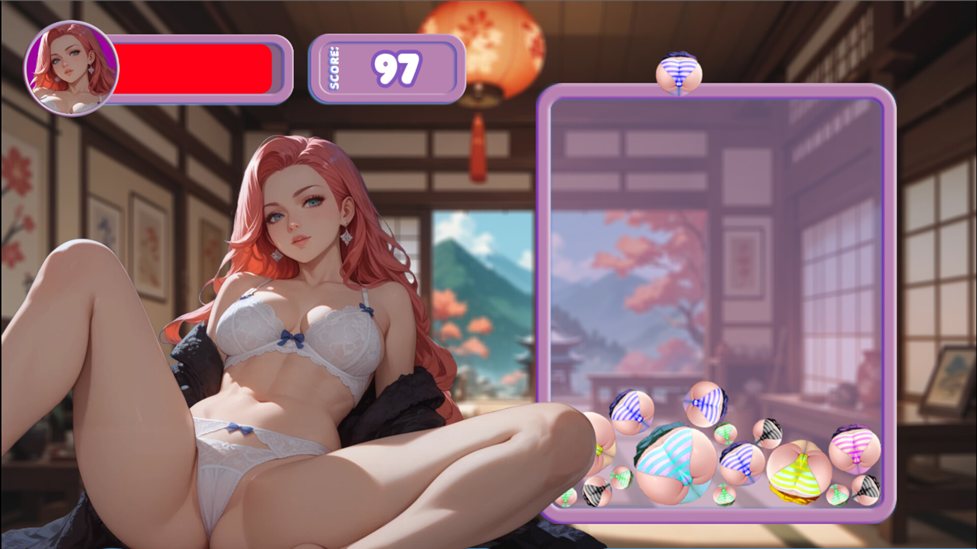 Cute Girl Suika Game - Bouble screenshot #2