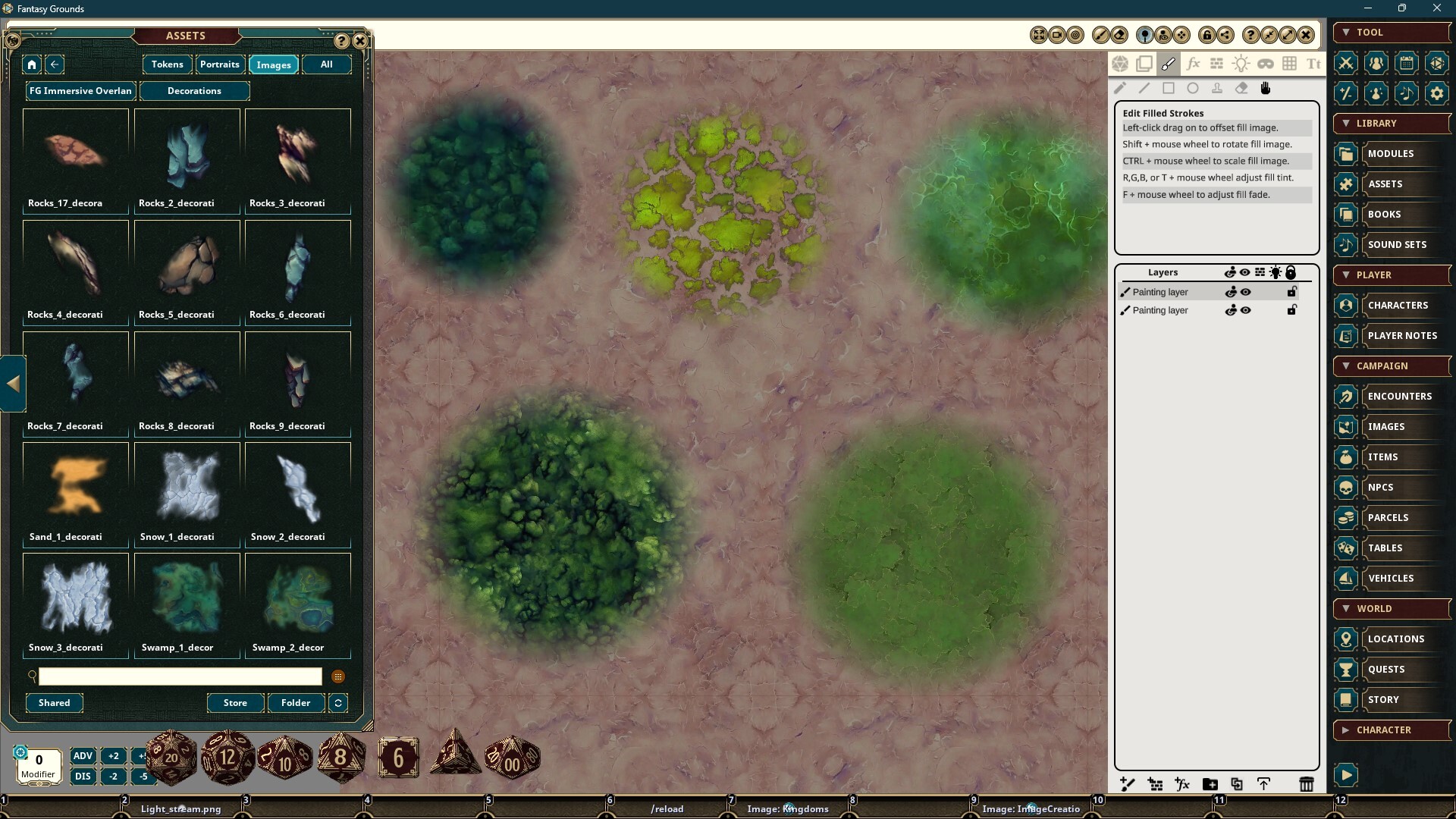 Fantasy Grounds - FG Immersive Overland Map Pack