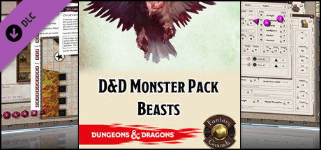 Fantasy Grounds - D&D Monster Pack - Beasts Header Image