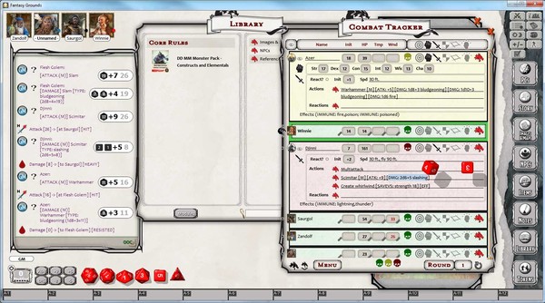 Fantasy Grounds - D&D Monster Pack - Constructs & Elementals