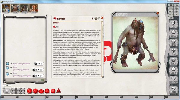 Fantasy Grounds - D&D Monster Pack - Fey & Giants