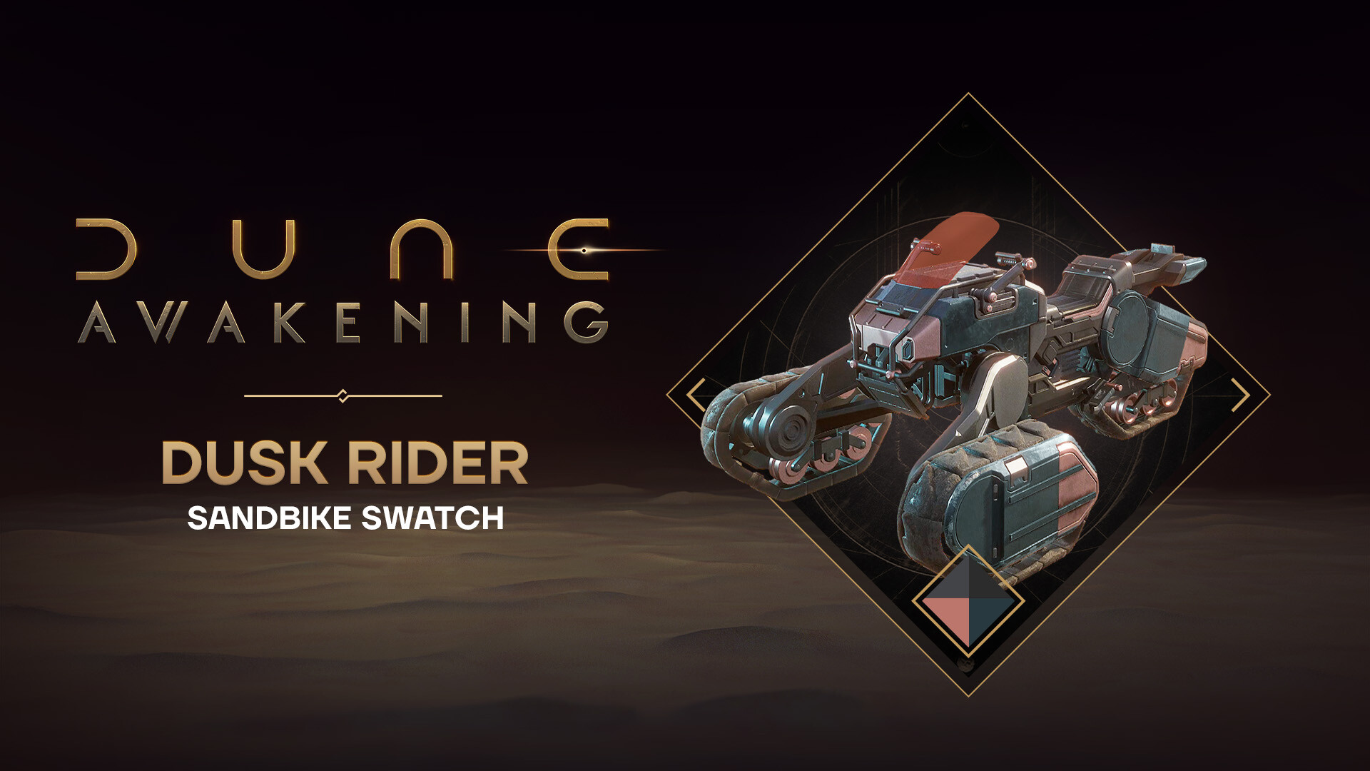 Dune: Awakening - Dusk Rider Sandbike Swatch Featured Screenshot #1