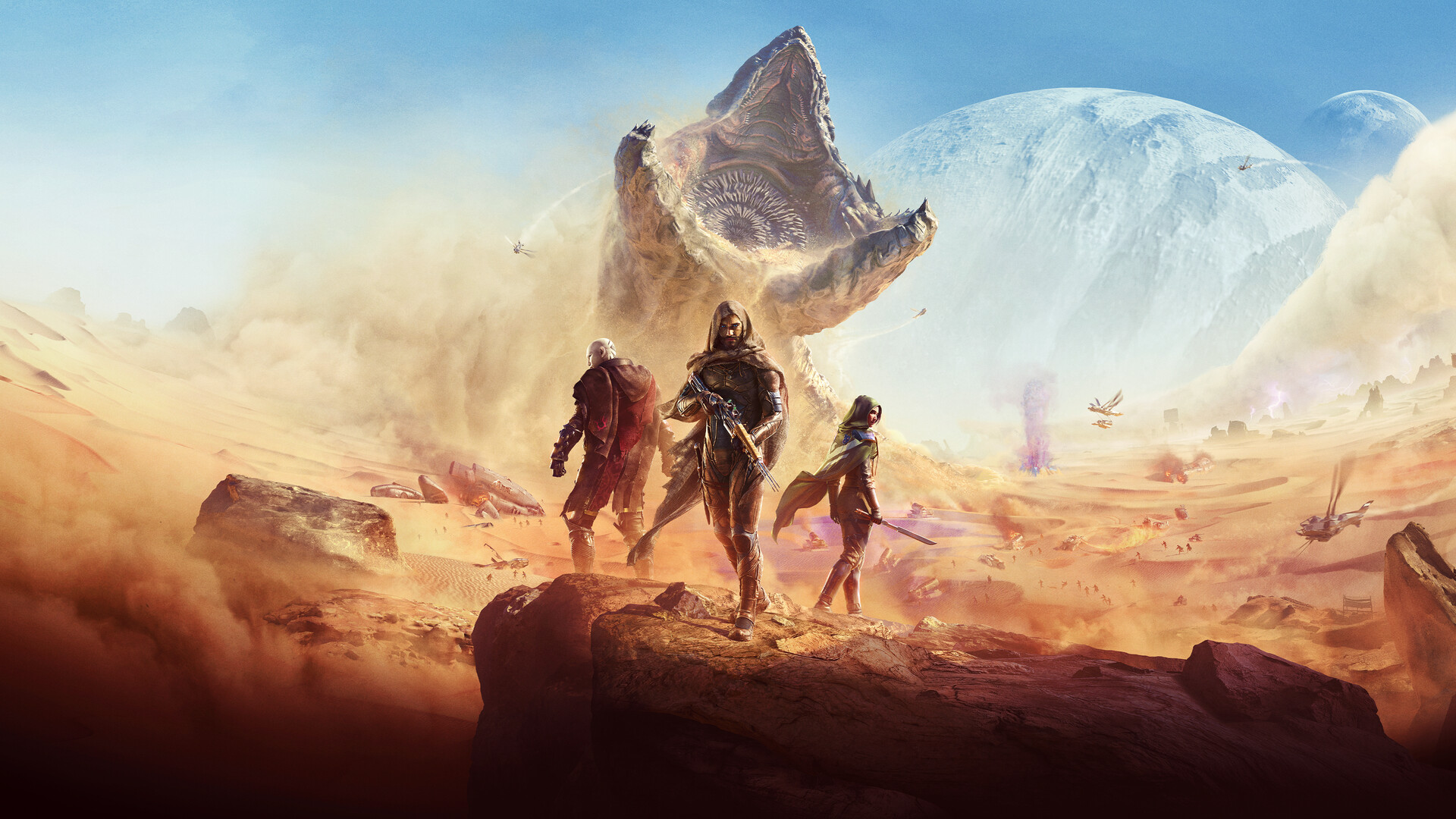 Dune: Awakening - Blue Dasher Ornithopter Swatch Featured Screenshot #1