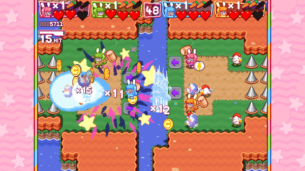 Screenshot 4 of Hyper Bun Buster: Rocket Hammer Action - final gameplay screenshot