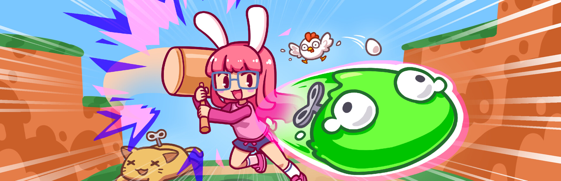 Hyper Bun Buster: Rocket Hammer Action