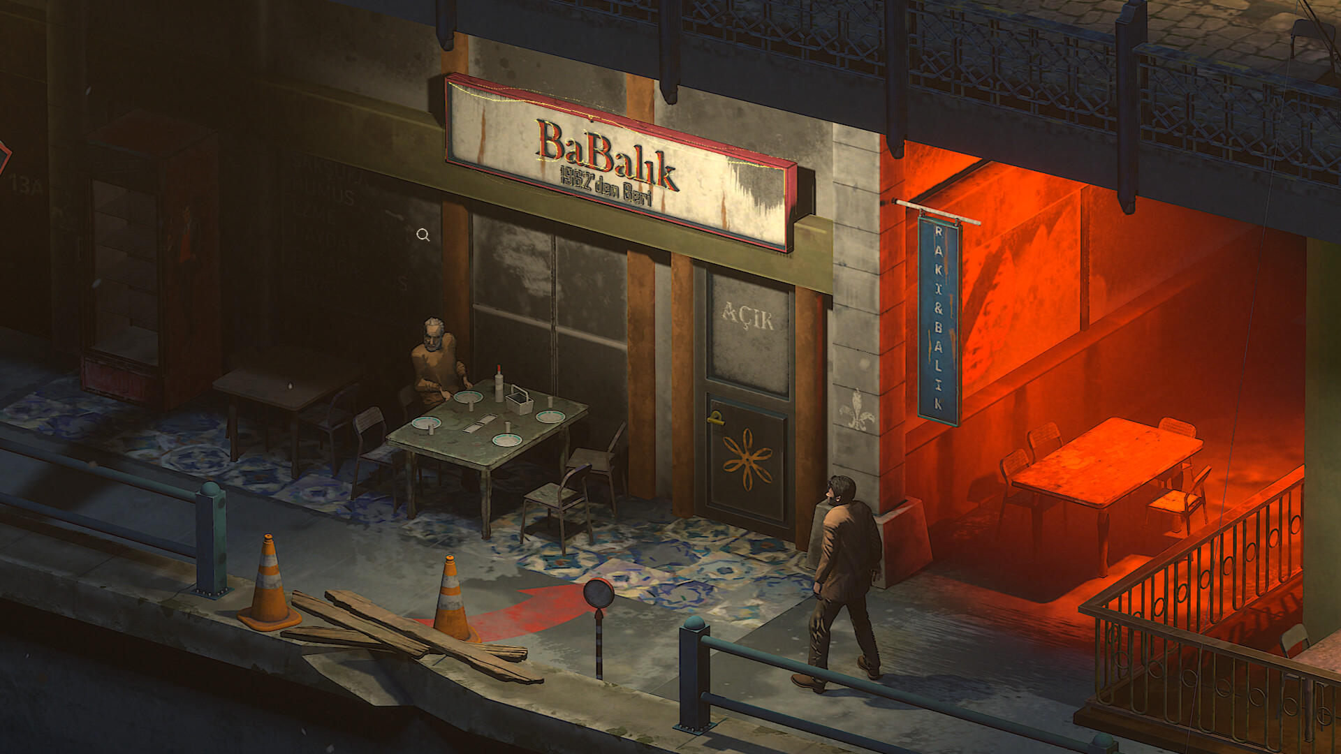 A quiet moment in the city between case breaks